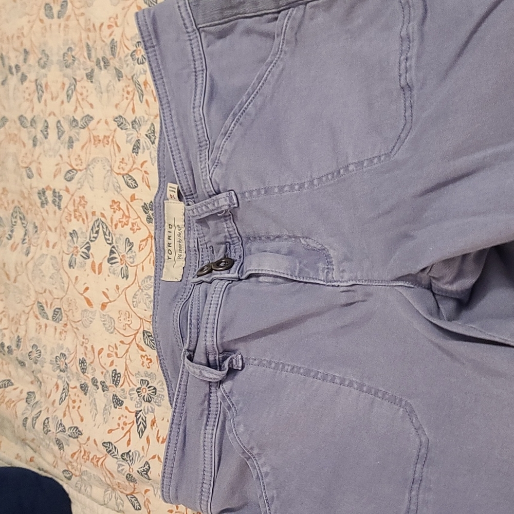 Torrid Cuffed Pants - Size 14 - Light Purple
